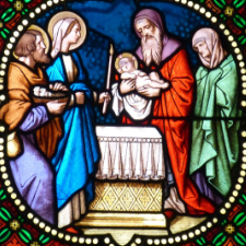 Baptism stained Glass